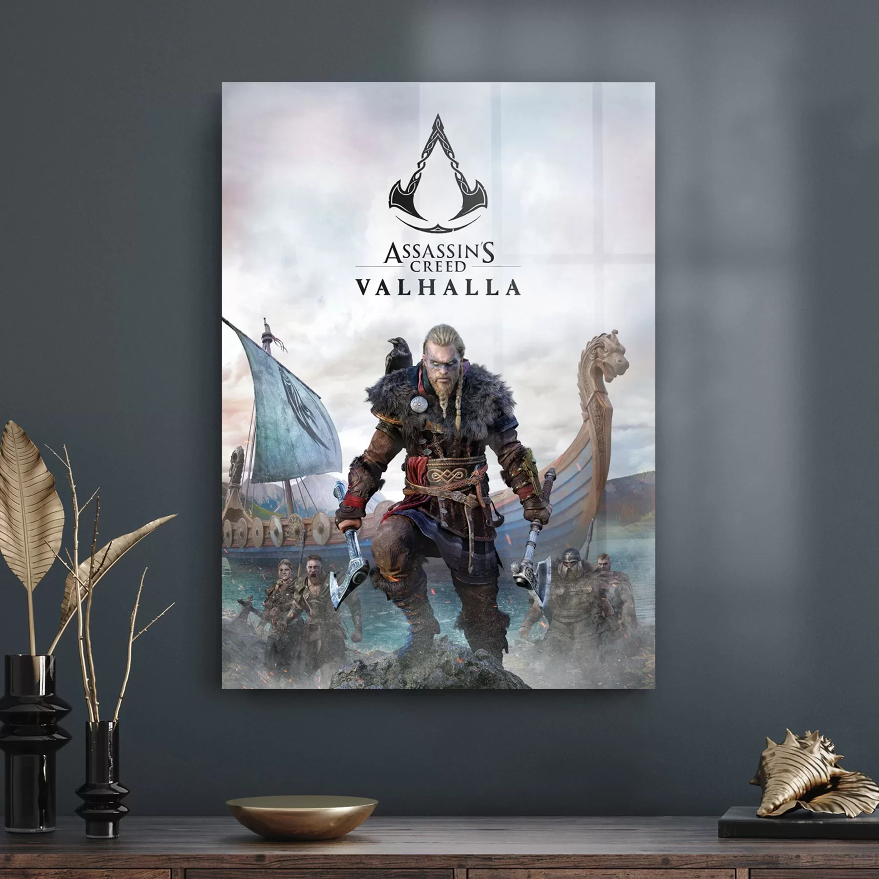 Decovetro Cam Tablo Assassin's Creed Valhalla 70x100 cm