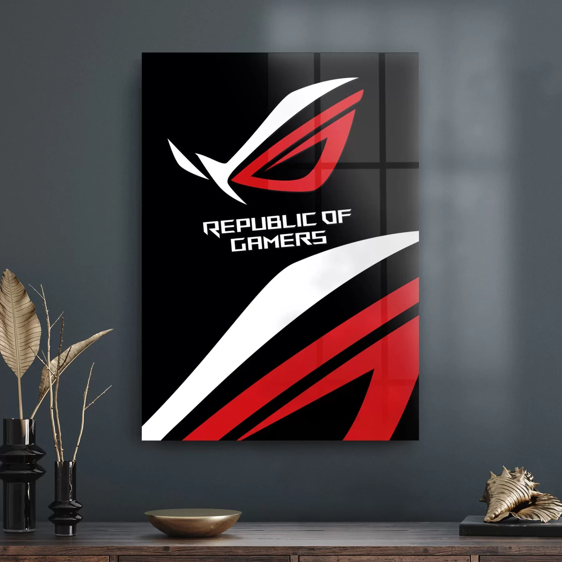 Decovetro Cam Tablo Republic Of Gamers 70x100 cm