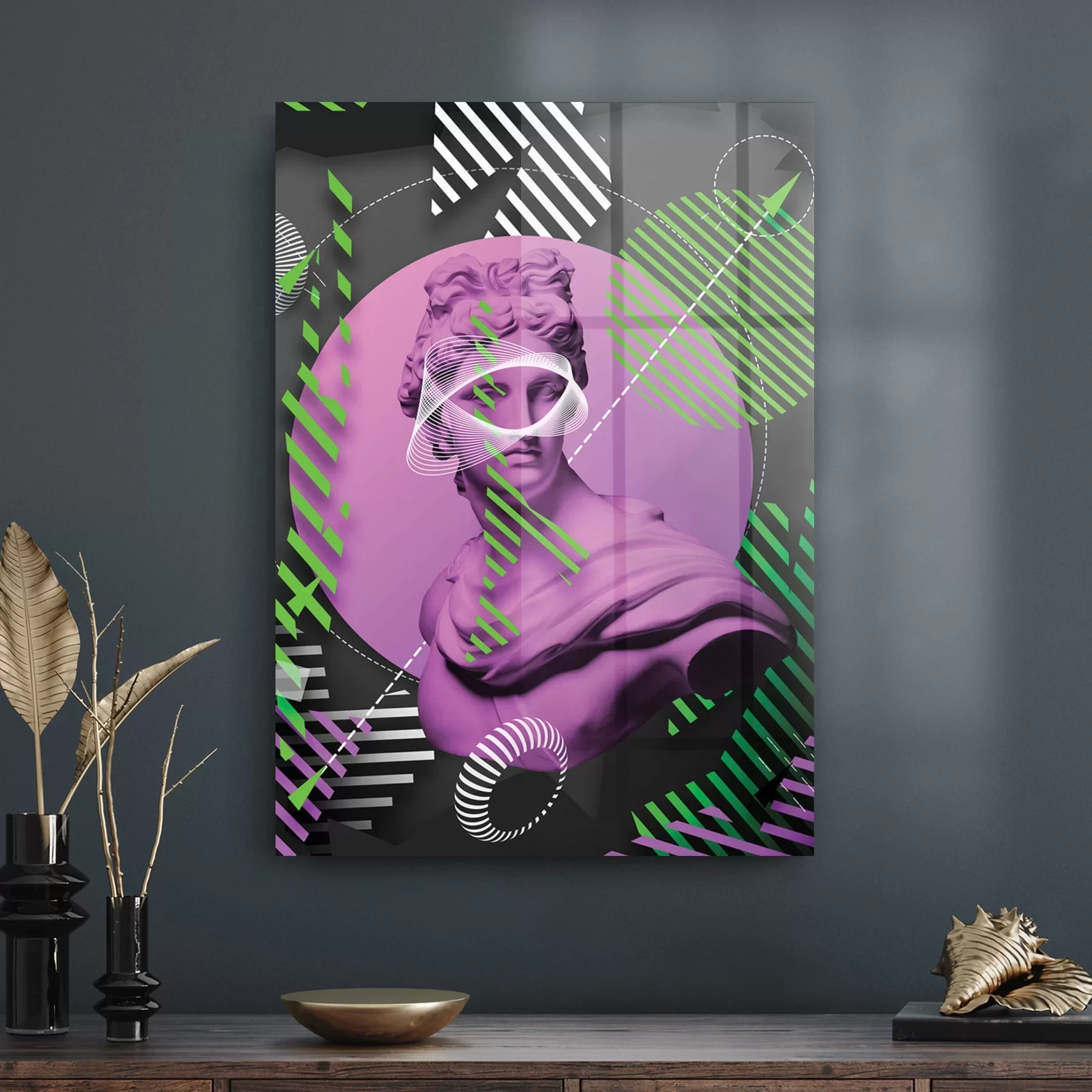 Decovetro Cam Tablo Modern Pop Art 70x100 cm