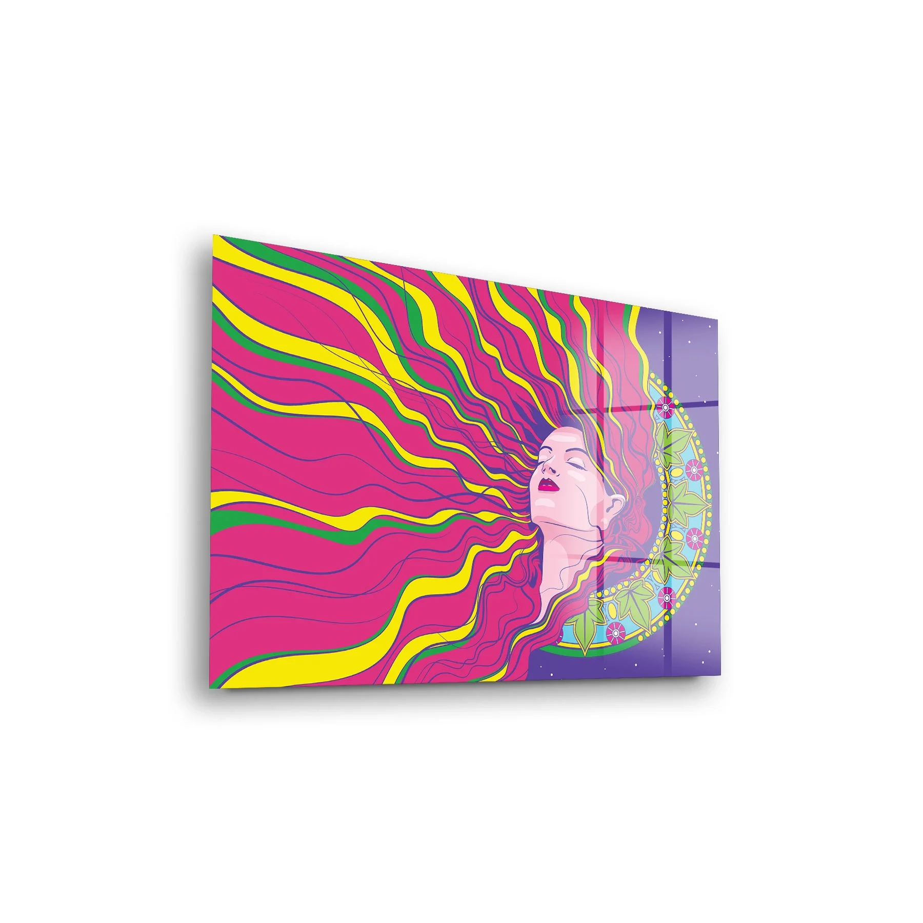 Decovetro Cam Tablo Spiritual Woman Colorful 70x100 cm