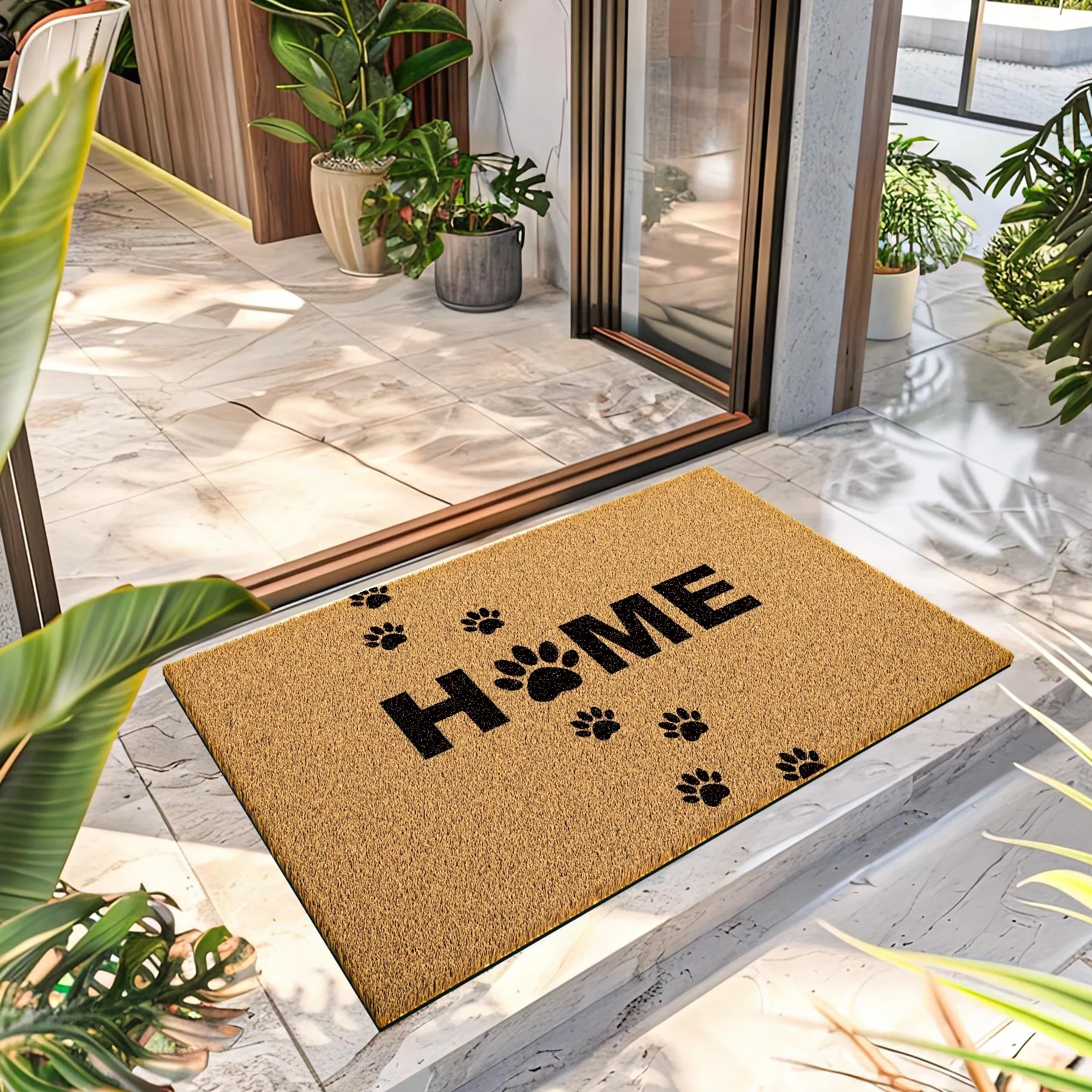 Decovetro Paspas Home Pati Desenli Kapı Önü Paspası 40 x 60 cm