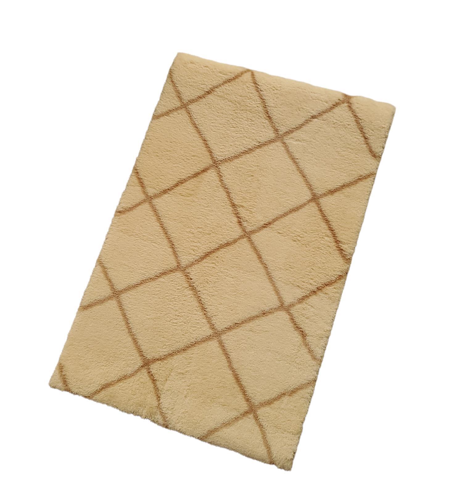 Jassrug Royal Kaymaz Taban Banyo Halısı 50x80 Diamond Bej