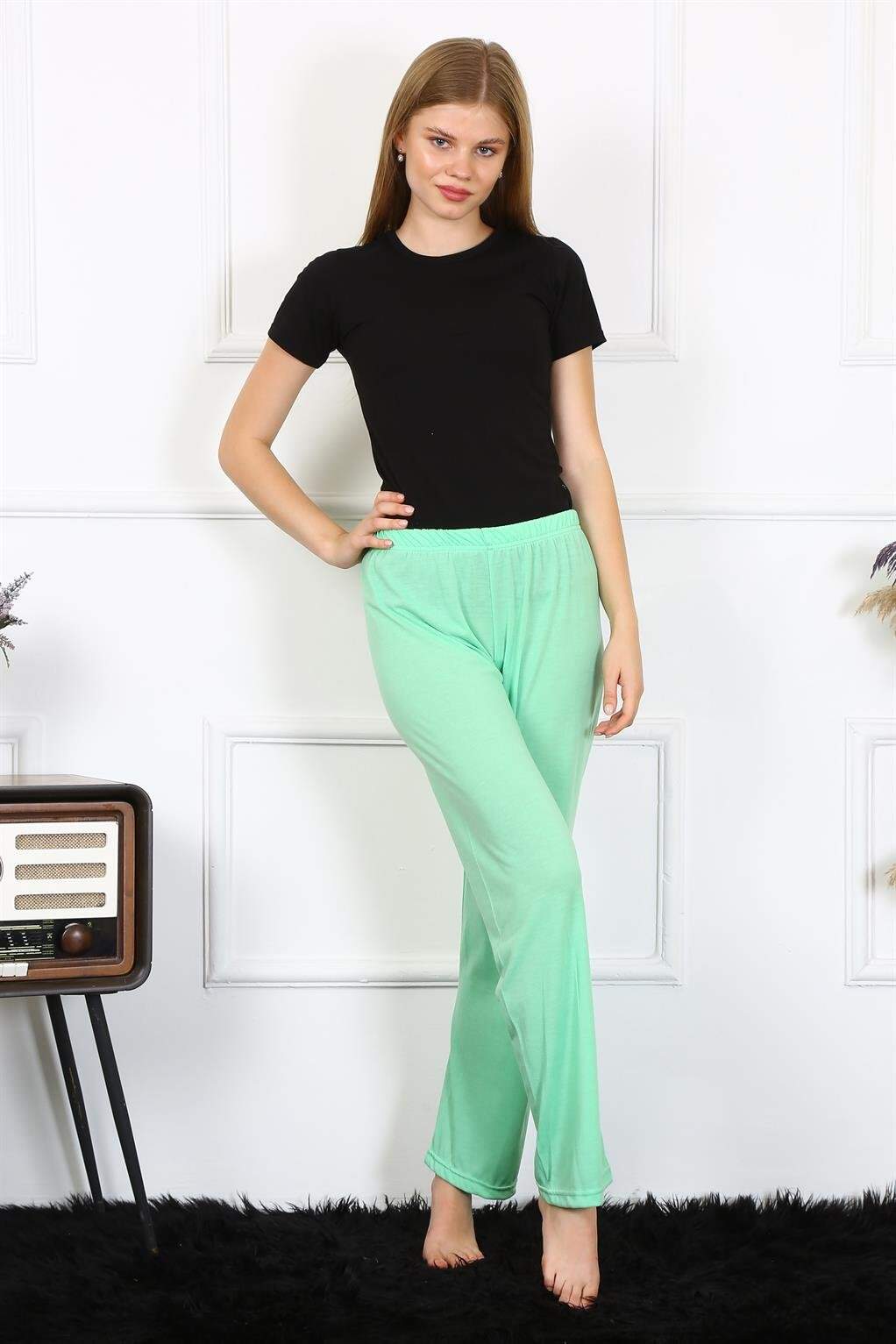 Kadın Pamuklu Tek Alt Pijama 27496