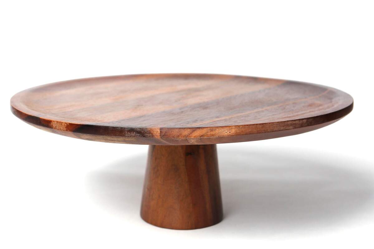 Natura Akasya Ayaklı Sunum Tabağı 36x13,5 cm