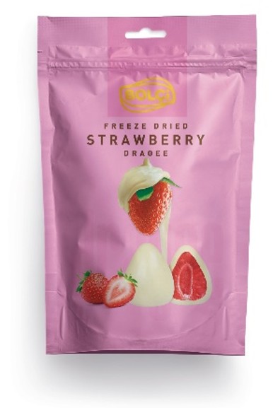 BEYAZ ÇİKOLATALI BÜTÜN ÇİLEKLİ DRAGE 80 g
