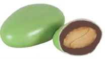 ŞEKER KAPLI SÜT ÇİKOLATALI BADEM DRAGE - (YEŞİL) 3 kg