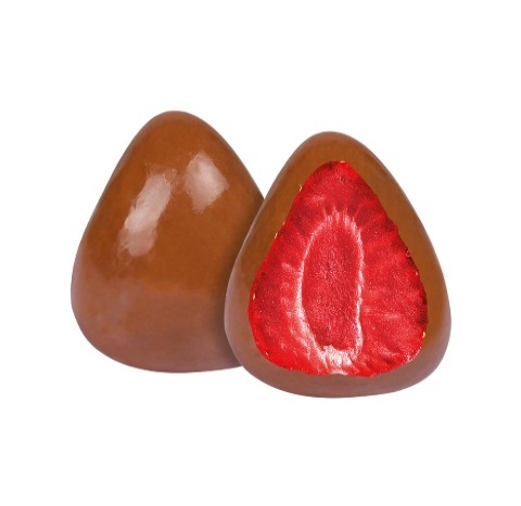 SÜT ÇİKOLATASI KAPLI ÇİLEKLİ DRAGE 2,5 kg