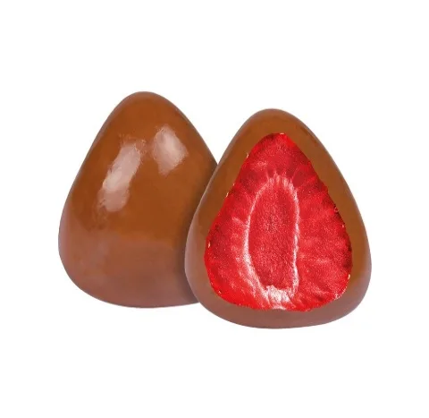 SÜT ÇİKOLATASI KAPLI ÇİLEKLİ DRAGE 2,5 kg
