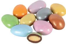 ŞEKER KAPLI SÜT ÇİKOLATALI BADEM DRAGE - (KARİŞIK) 3 kg