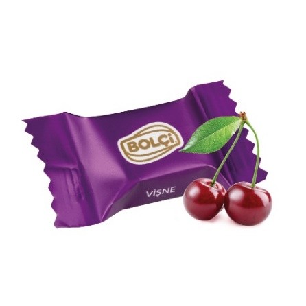 VİŞNELİ DOLGULU SÜTLÜ ÇİKOLATALI FANCY KÜP (MOR) 500 g