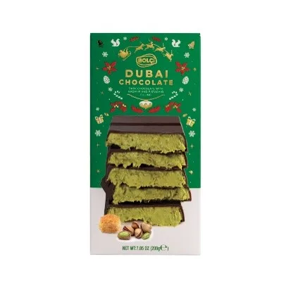 Fıstıklı Kadayıf Dolgulu Bitter Çikolata Noel 200 g