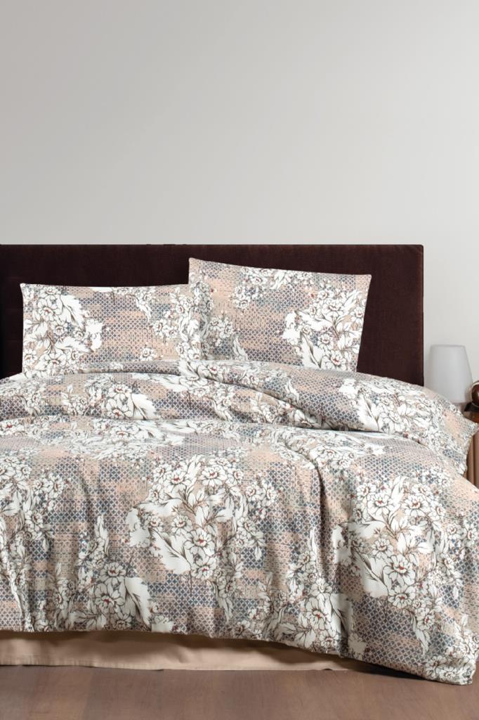 Rina 6 Parça Comforter Çeyiz Seti Kahve