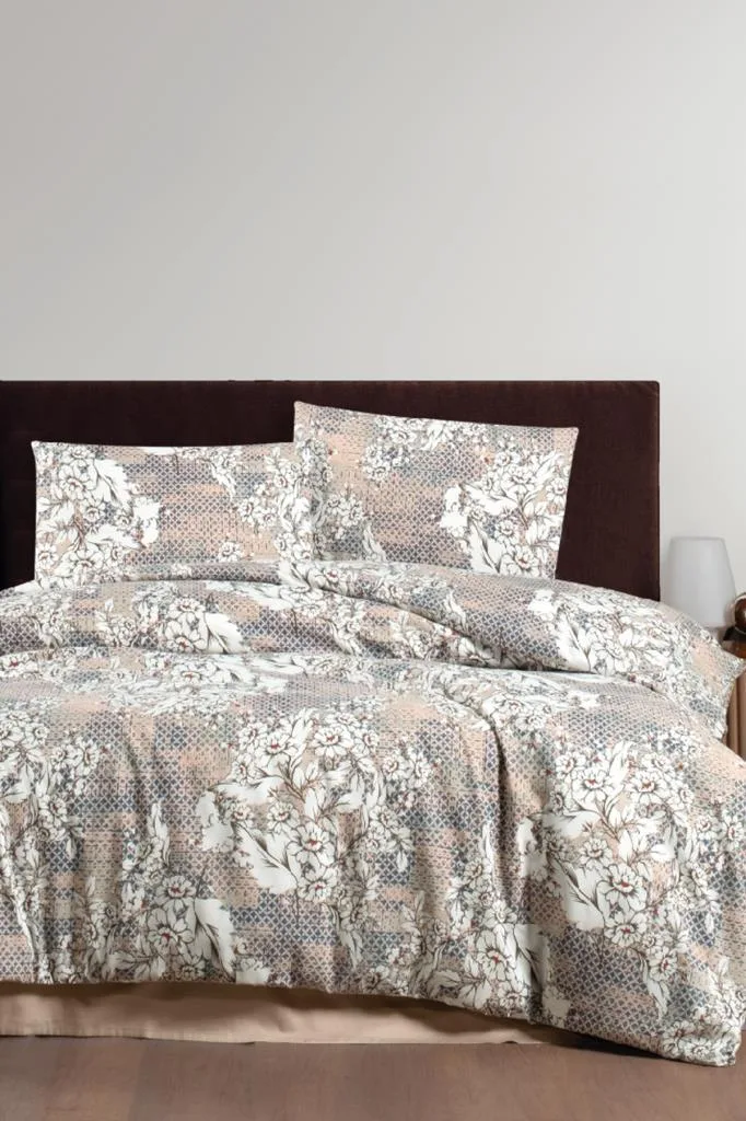 Rina 6 Parça Comforter Çeyiz Seti Kahve