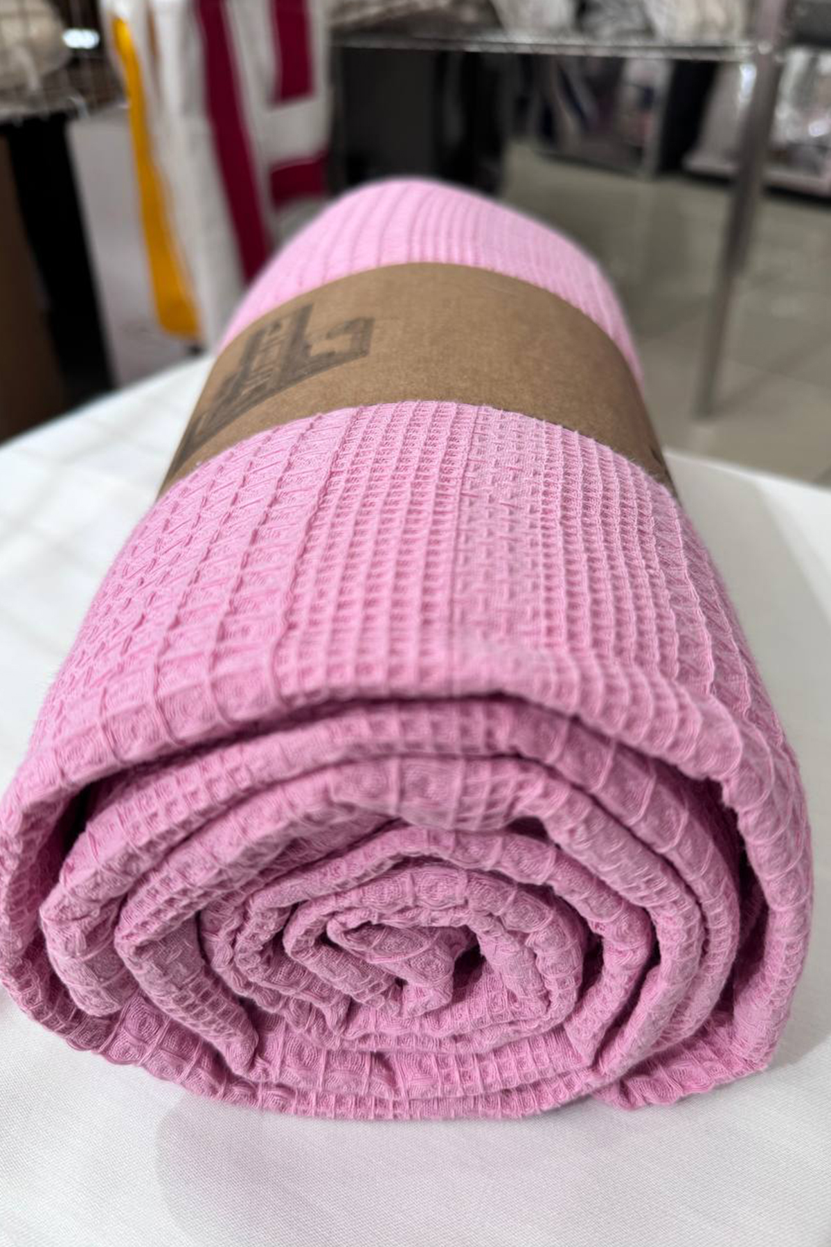 Çeyiz Diyarı Çift Kişilik Yazlık Pamuklu Tek Pike Pembe
