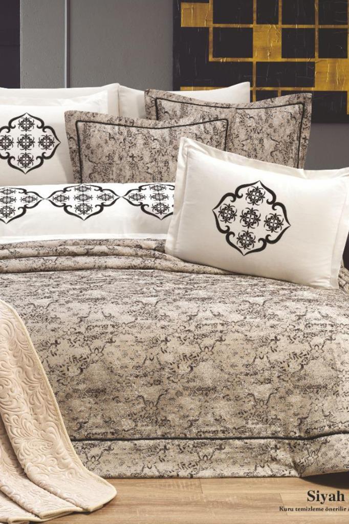 Çeyiz Diyarı Jasmin 10 Parça Çeyiz Seti Siyah