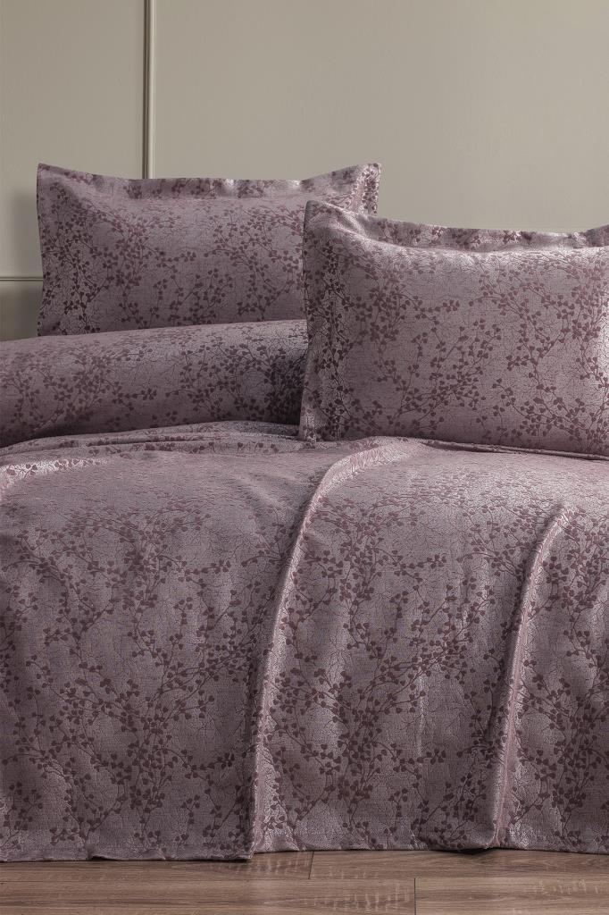 Burçak 3 Parça Çift Kişilik Pike Takımı 240x260 Pudra