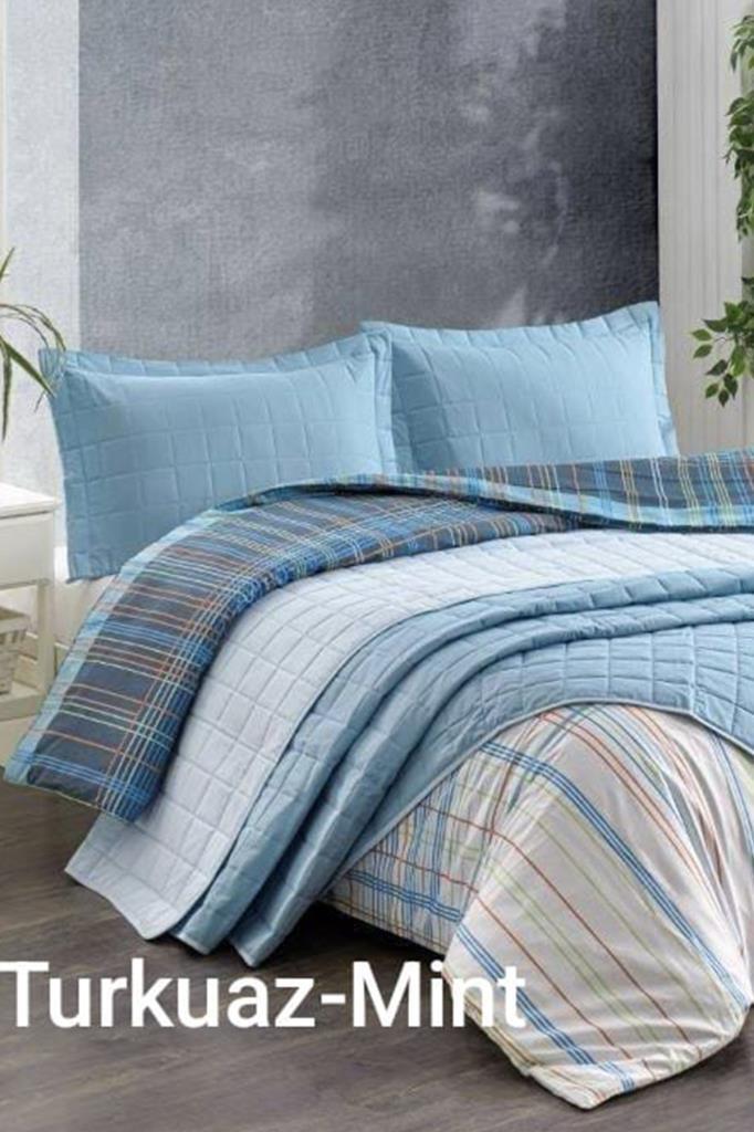 Kristal Casual 7 Parça Çift Taraflı Gelin Seti Turkuaz - Mint