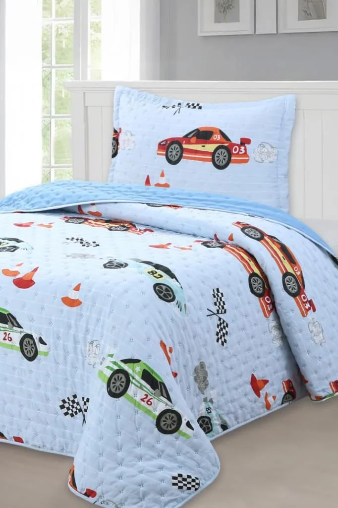 Car Genç Ve Çocuk Tek Kişilik Yatak Örtüsü 180x240