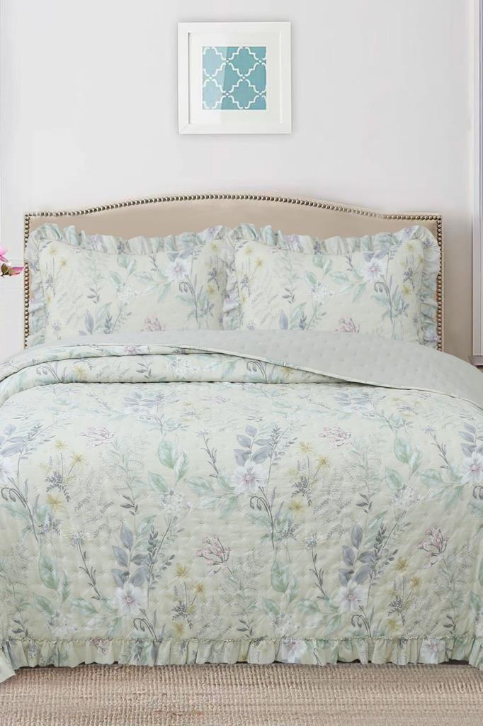 Breeze Orman Çiçekleri Çift Kişilik Yatak Örtüsü 240x260