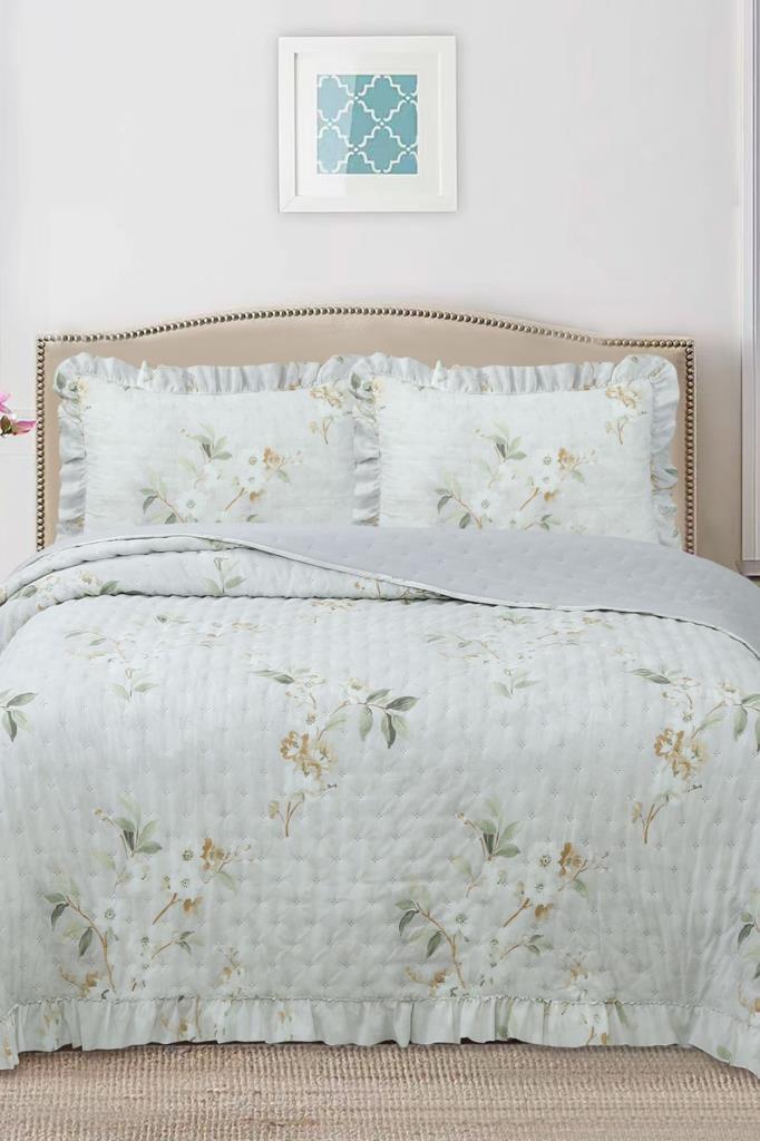 Breeze Bahar Çiçekleri Çift Kişilik Yatak Örtüsü 240x260