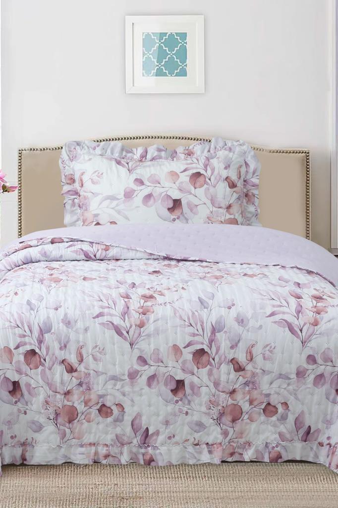 Breeze Çiçek Fısıltısı Tek Kişilik Yatak Örtüsü 180x240
