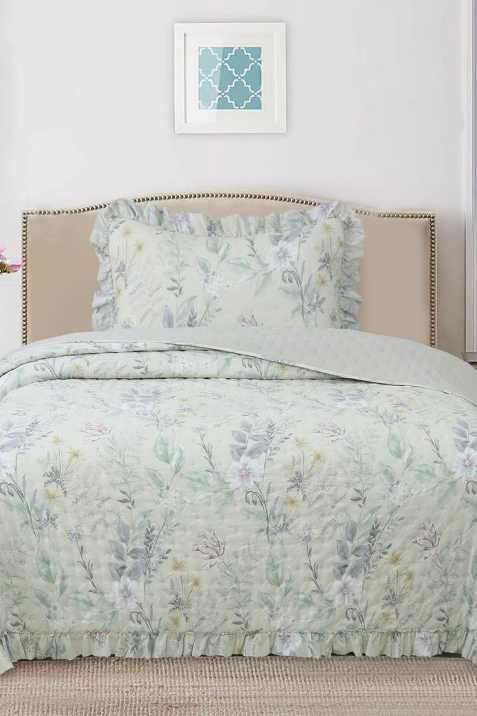 Breeze Orman Çiçekleri Tek Kişilik Yatak Örtüsü 180x240