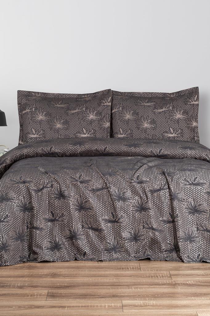 Hermes 3 Parça Çift Kişilik Pike Takımı 230x250 Antrasit