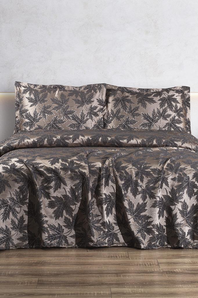 3 Parça Çift Kişilik Pike Takımı 230x250 Antrasit