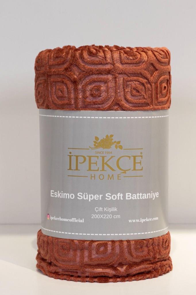 Eskimo Süper Soft 130x170 cm Tv Battaniyesi Turuncu