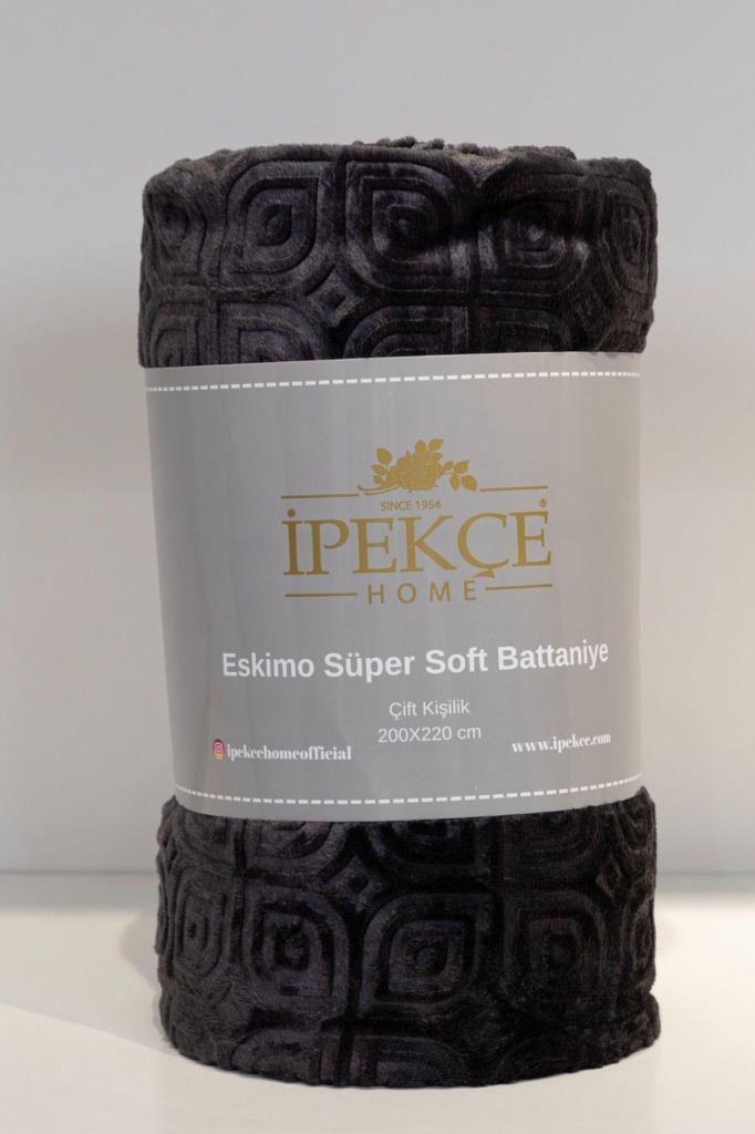 Eskimo Süper Soft 130x170 cm Tv Battaniyesi Antrasit