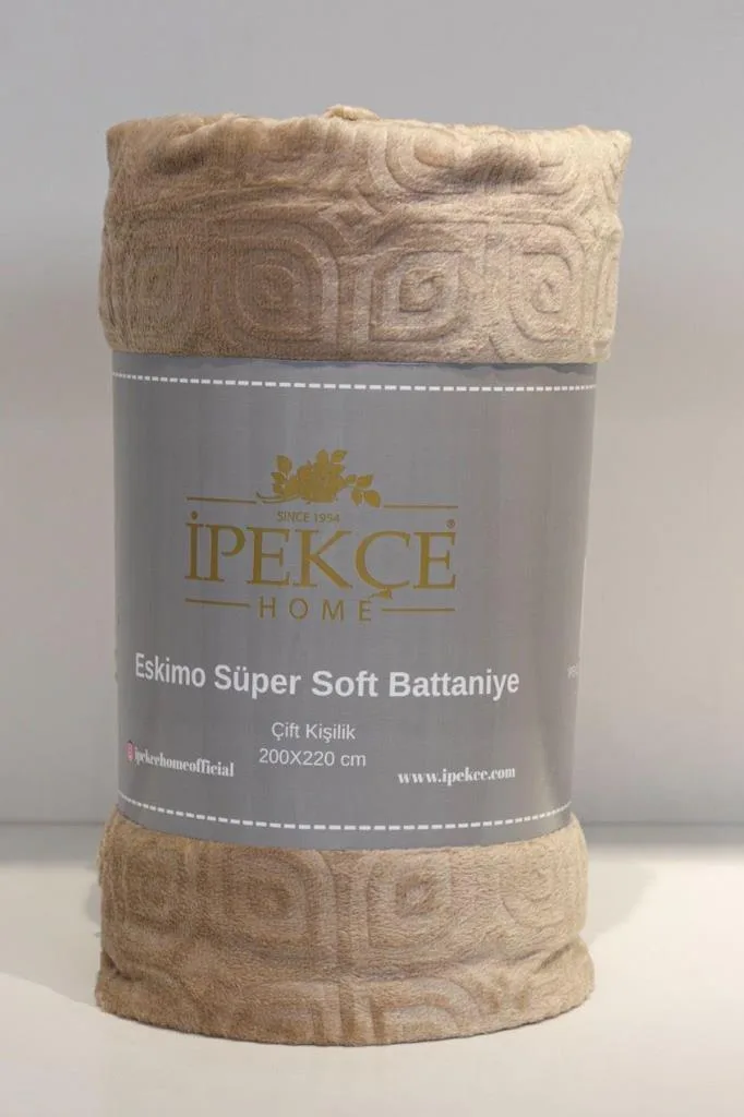 Eskimo Süper Soft Tek Kişilik 150x200 cm Battaniye – Bej