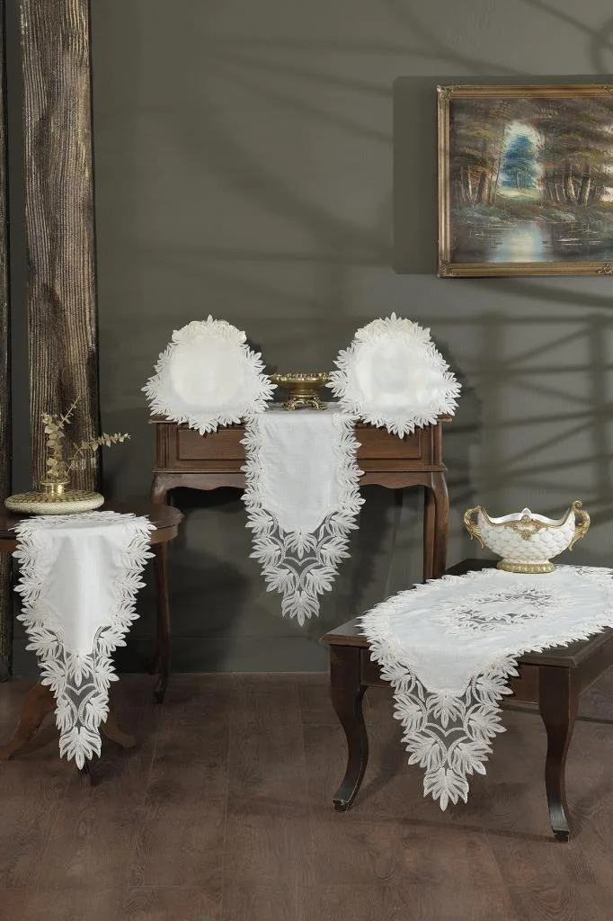 Işıl Salon Takımı 5 Parça Krem