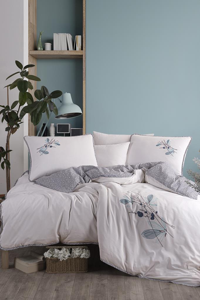 Flosh Linea 6 Parça %100 Pamuk Çift Kişilik Nevresim Takımı