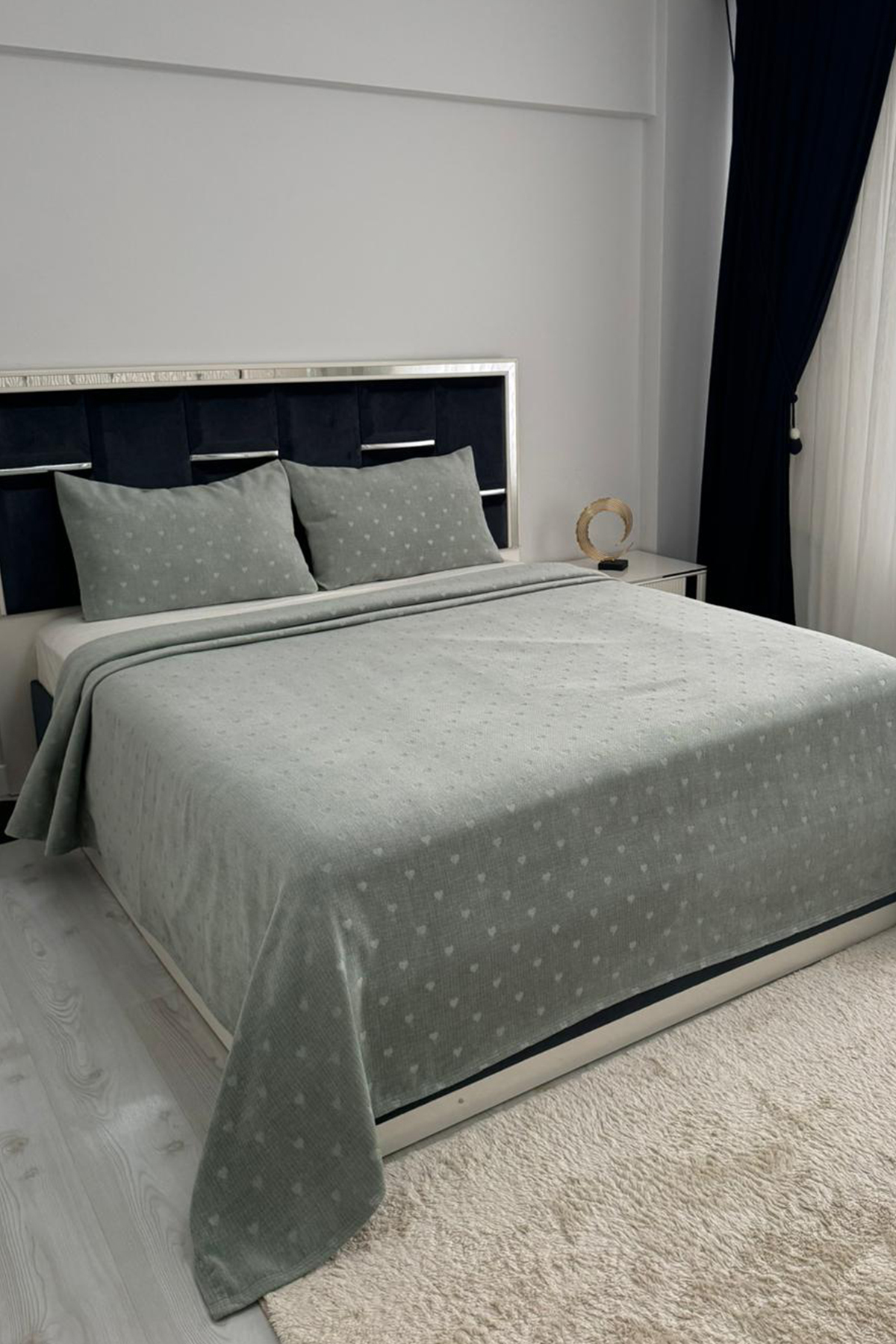 Gemila 3 Parça Çift Kişilik Yatak Örtüsü 235x250 cm