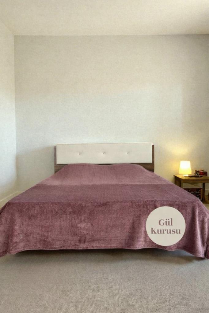 Welsoft Çift Kişilik Battaniye 200x220 cm Gül Kurusu