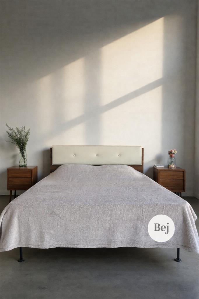 Welsoft Çift Kişilik Battaniye 200x220 cm Bej