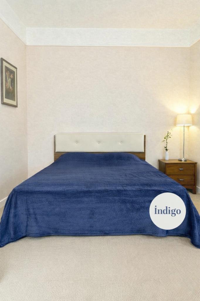 Welsoft Çift Kişilik Battaniye 200x220 cm İndigo