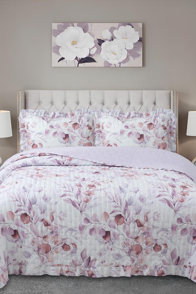 Violet Çift Kişilik Yatak Örtüsü 240x260 cm