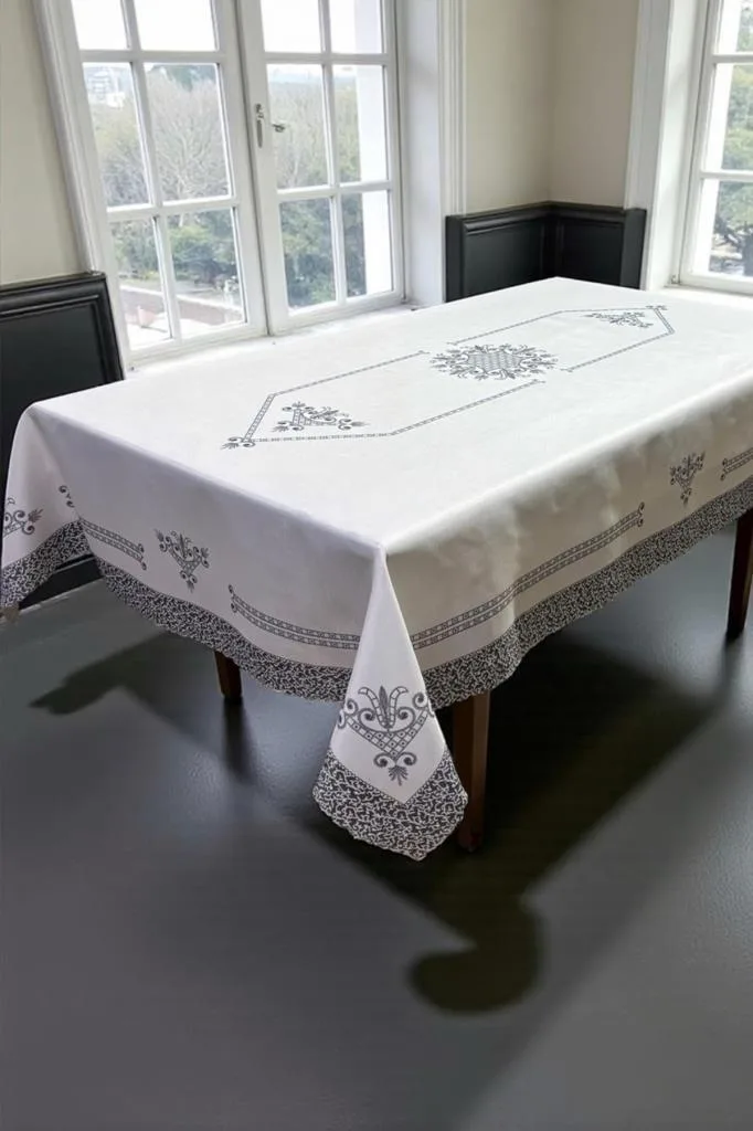 Hümay Dertsiz Masa Örtüsü Gri – 120x150 cm