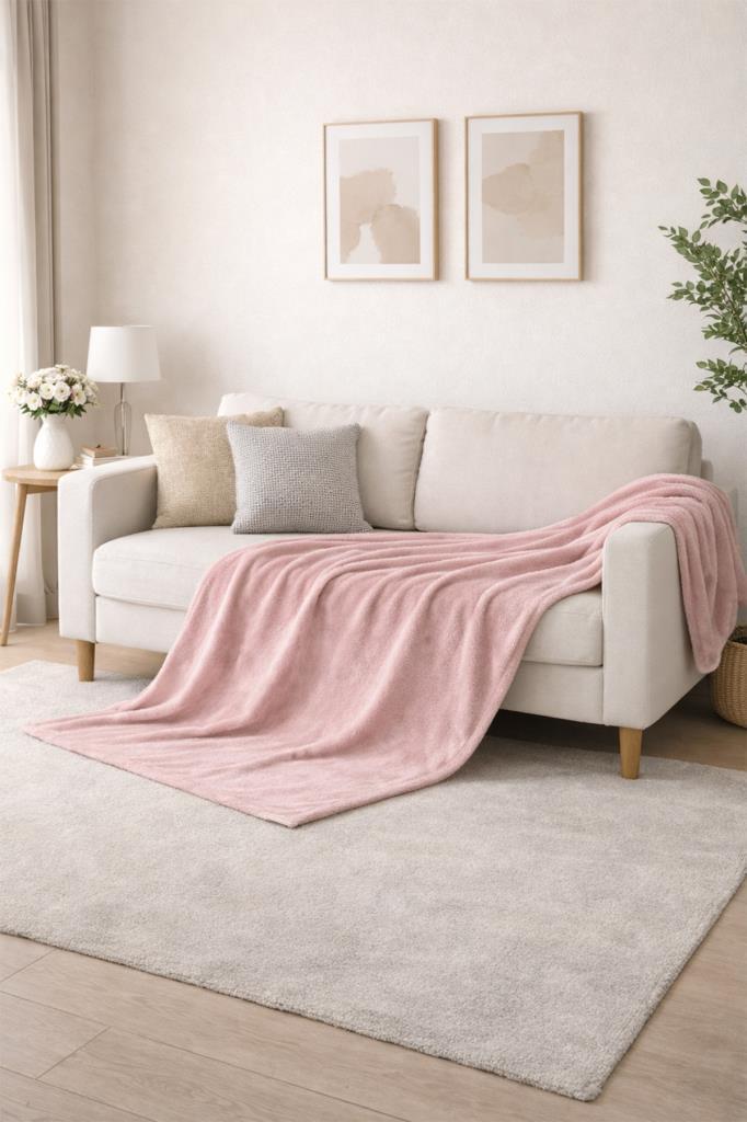 Wella Soft 130x170 cm TV Battaniyesi Pudra