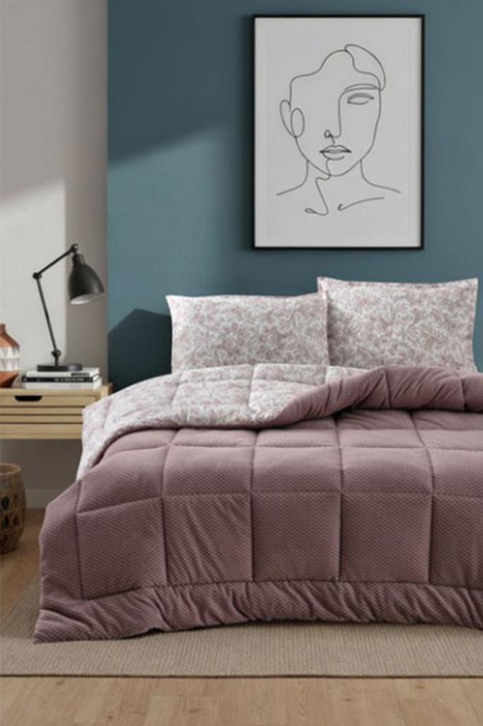 Gracias 4 Parça Comforter Set Mürdüm