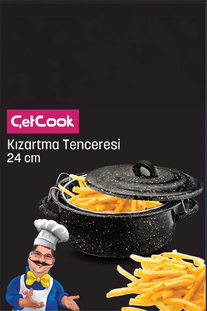 ÇETCOOK Kızartma Tenceresi 24 cm
