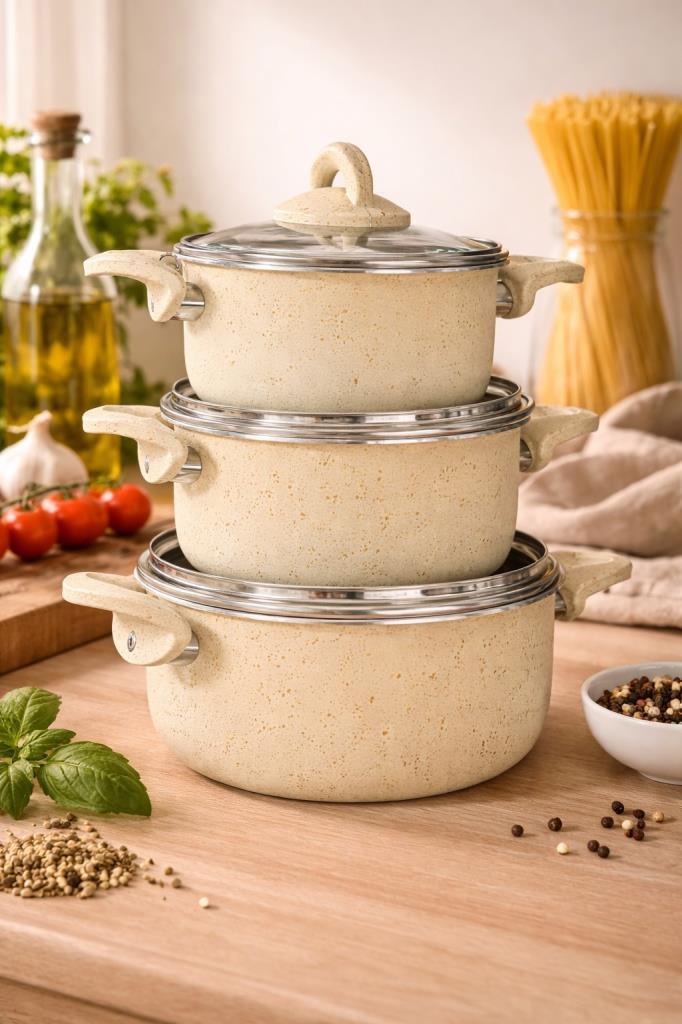 ÇETCOOK 3 LÜ GÜVEÇ SETİ (16-18-20 CM)