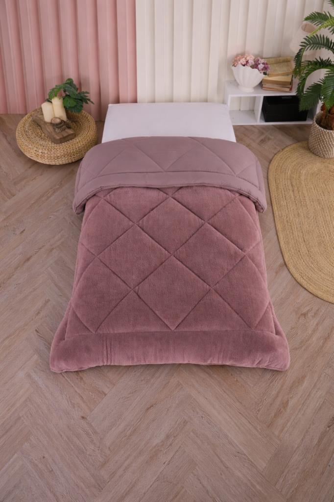 Uyl Wellsoft 155x215 Cm Tek Kişilik Yorgan Gül Kurusu