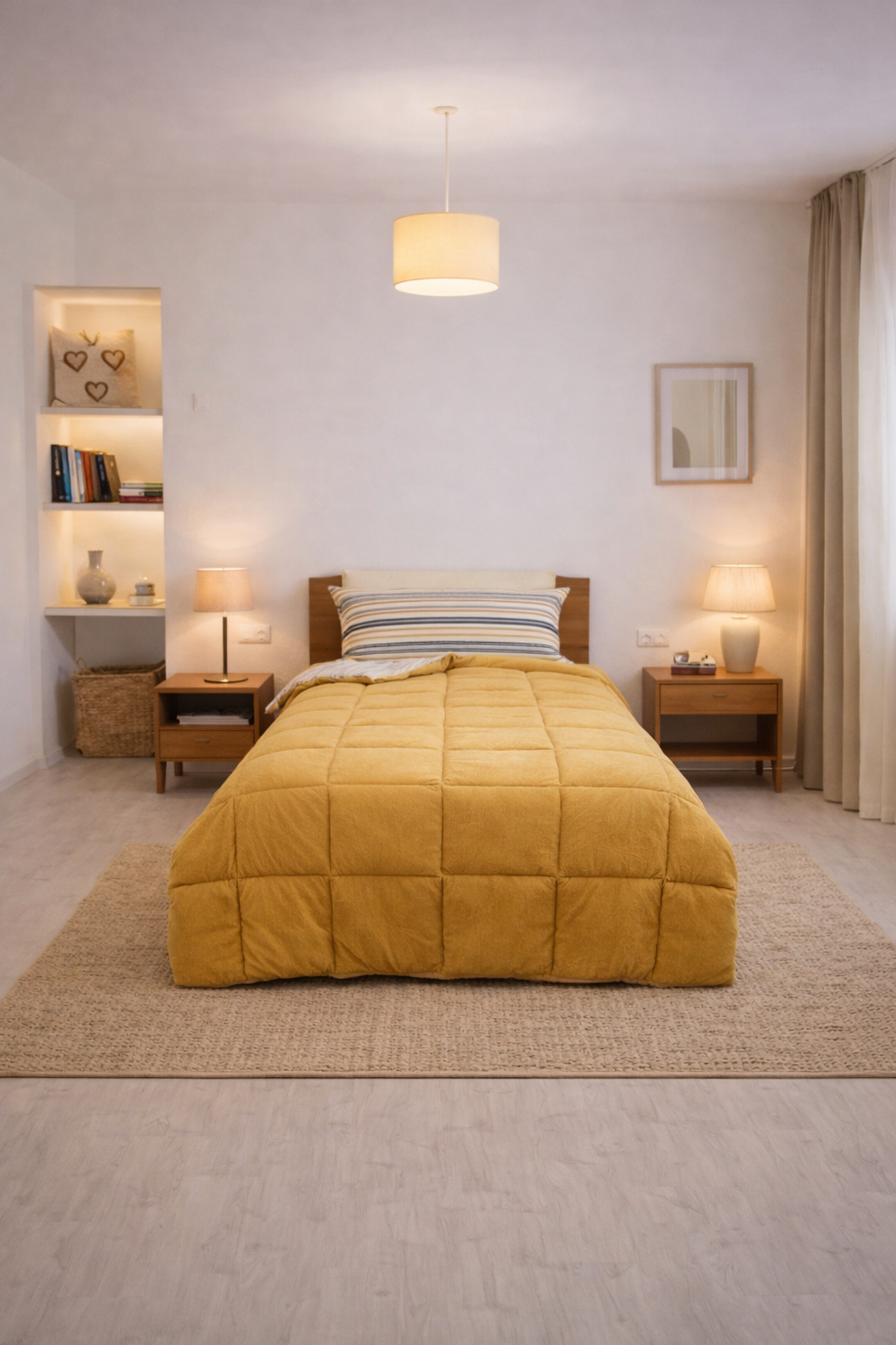 Sherpa Peluş Tek Kişilik Lastikli Çarşaflı Comforter Set Cappucino