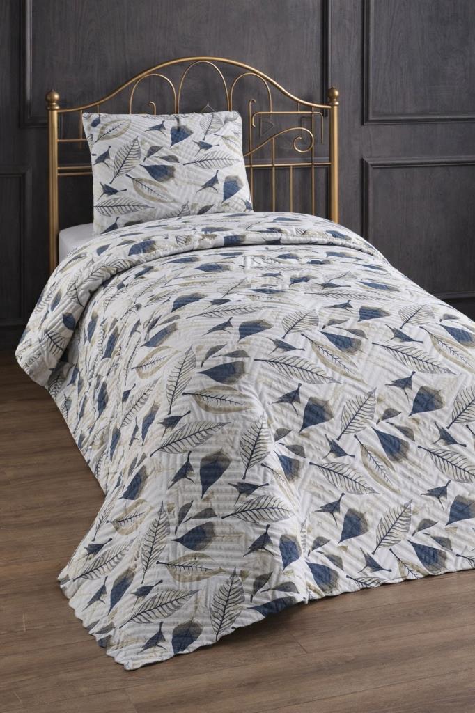 Ultrasonik Kapitoneli Yeşim Tek Kişilik Pike Takımı 160x235 cm