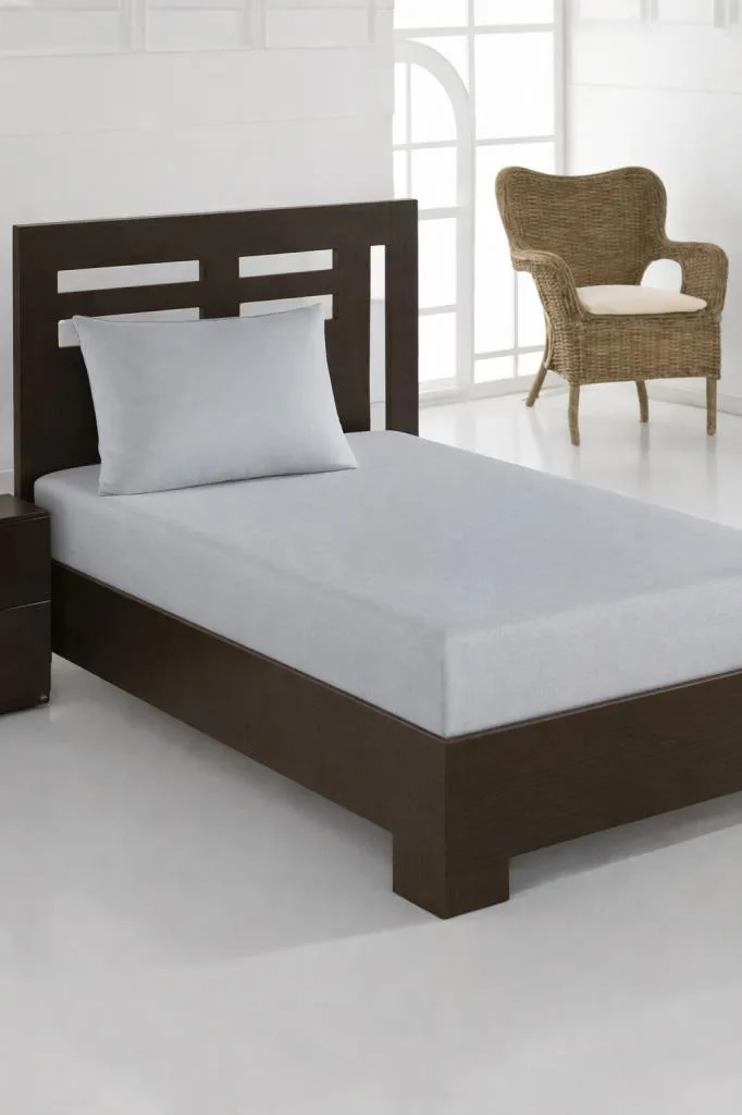 Bella Tek Kişilik 100x200 cm Lastikli Çarşaf Takımı – Açık mavi
