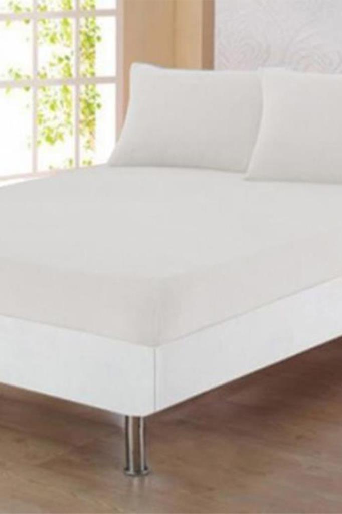 Bella Çift Kişilik 160x200 cm Lastikli Çarşaf Takımı Beyaz
