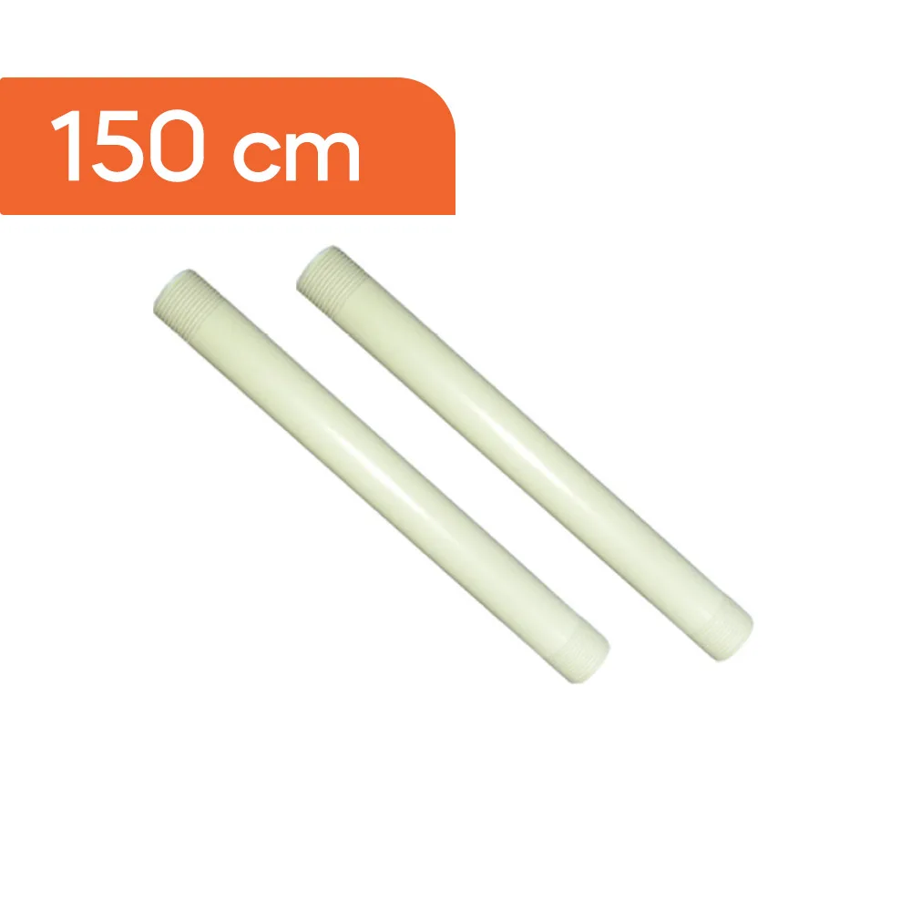 Akplas- PVC 150 Cm Kaval-Uzatma Borusu-Abot-Sprink-Bağlantı