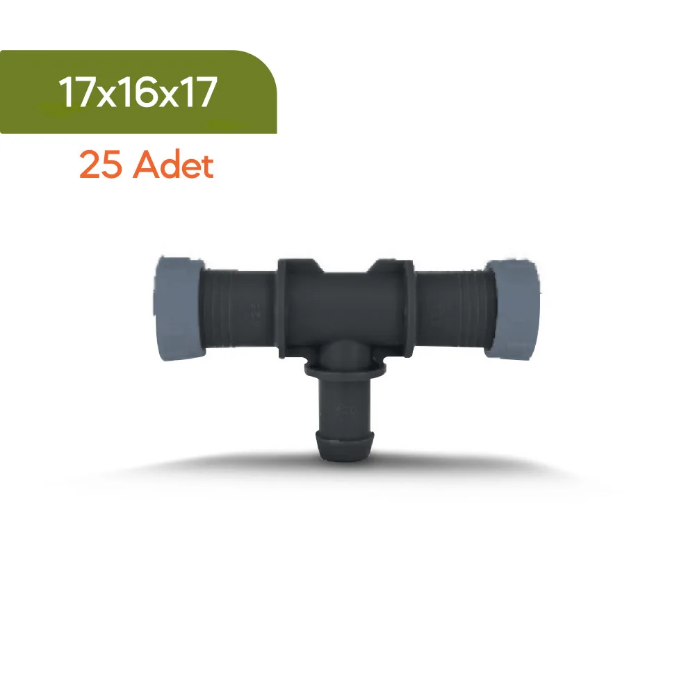 Akplas - Tarım Sulama Sistemleri-Yüzüklü Çıkış Te 17*16*17 25 Adet